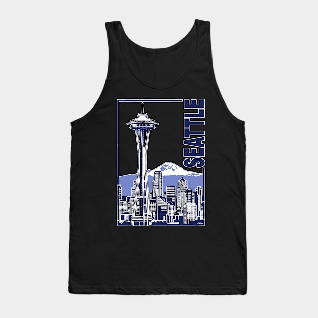 Seattle Tank Top by NewSignCreation